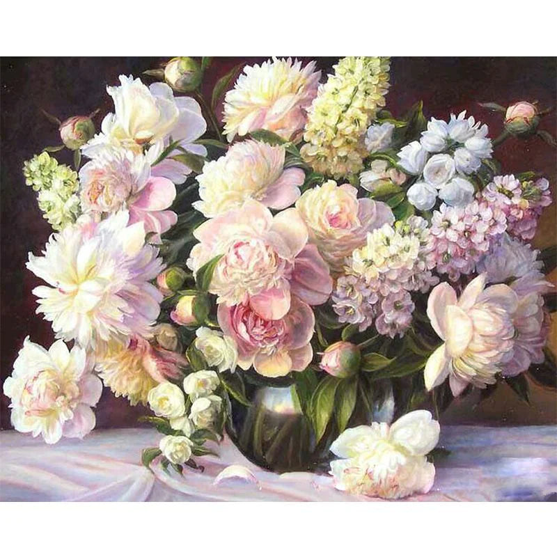 Flower & Woman Paint By Numbers Kit